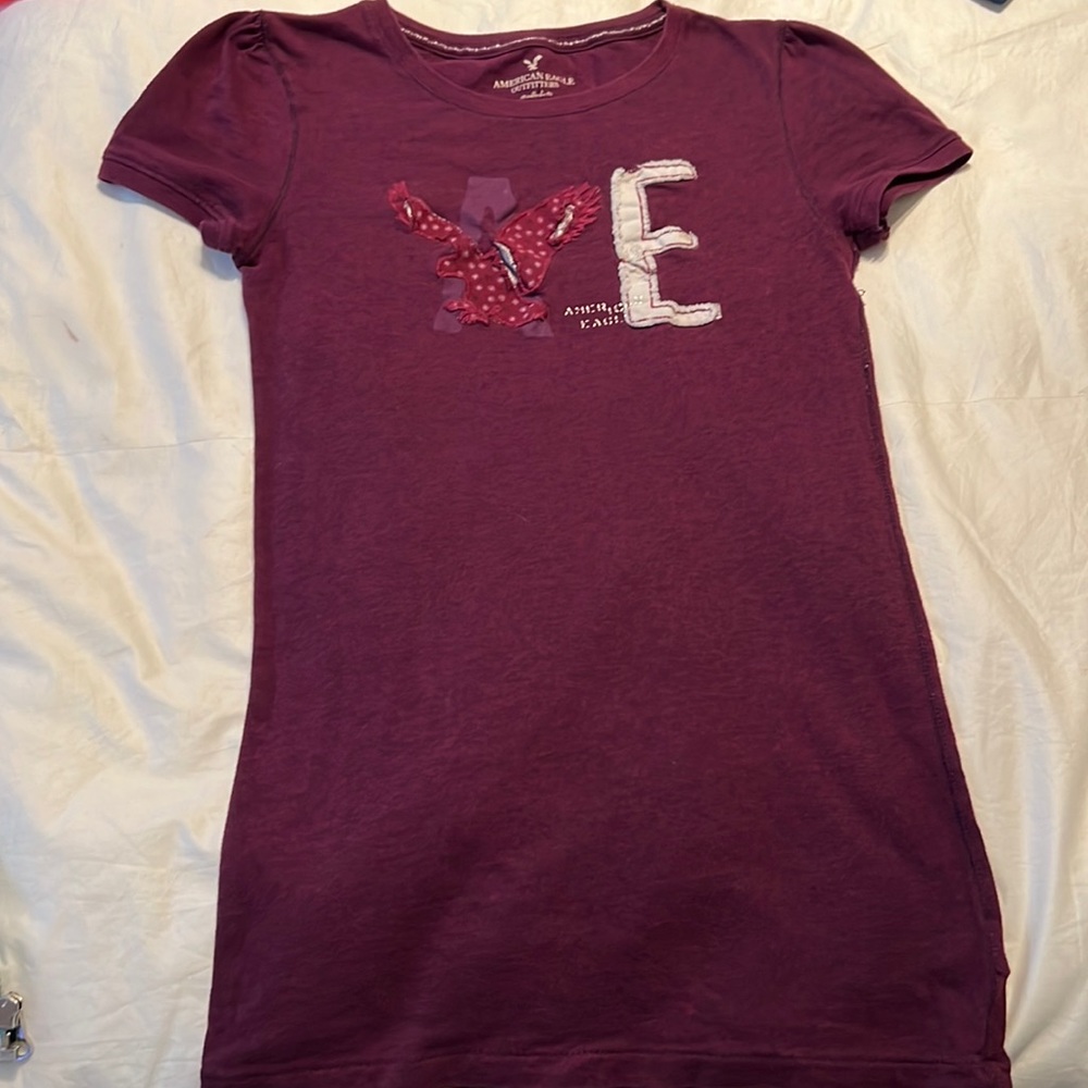 American Eagle purple shirt. Size XS.